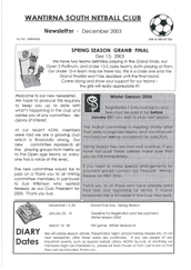 December 2003 Newsletter